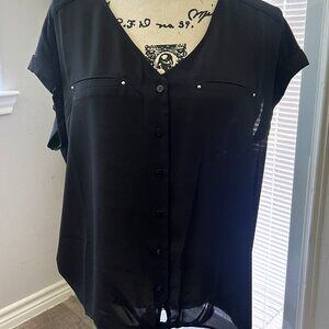 Fortune & Ivy Black Blouse